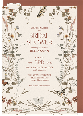 'Bespoke Botany' Bridal Shower Invitation