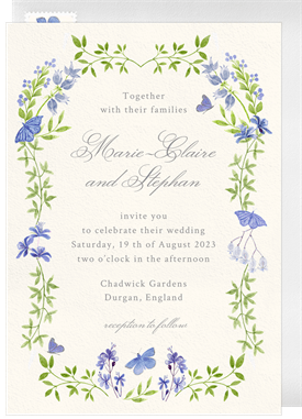 'Floral Happiness' Wedding Invitation