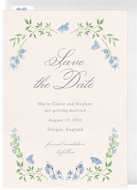 'Floral Happiness' Wedding Save the Date