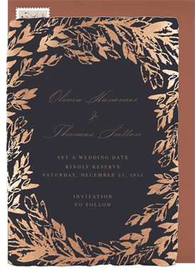 'Charming Vines' Wedding Save the Date