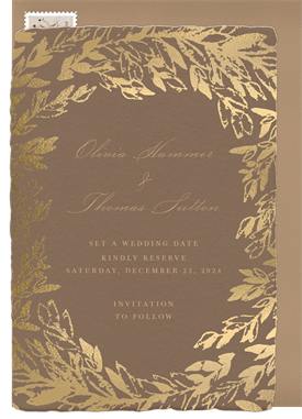 'Charming Vines' Wedding Save the Date