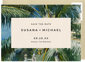 'Nassau Garden' Wedding Save the Date