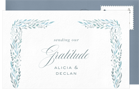 'Eucalyptus Garden' Wedding Thank You Note