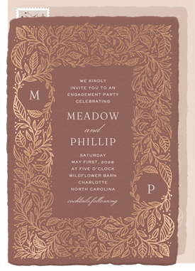 'Gilded Meadow' Party Invitation