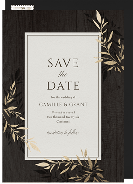 'Laurel Woods' Wedding Save the Date