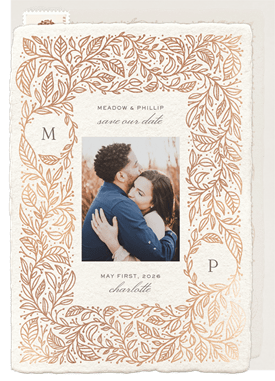 'Gilded Meadow' Wedding Save the Date