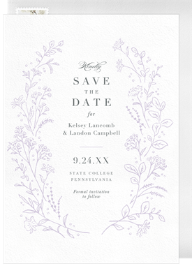 'Delicate Toille' Wedding Save the Date