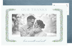 'Meadow Frame' Wedding Thank You Note