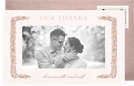 'Meadow Frame' Wedding Thank You Note