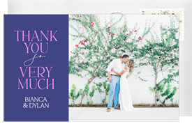 'Make A Statement' Wedding Thank You Note