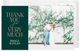 'Make A Statement' Wedding Thank You Note