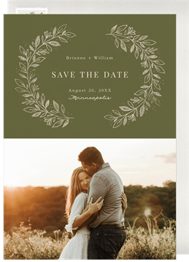 'Boho Floral' Wedding Save the Date