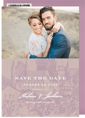 'Medieval Town' Wedding Save the Date