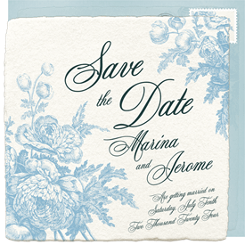 'Vintage Romance' Wedding Save the Date