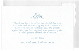 'Vintage Branch Arch' Wedding Thank You Note