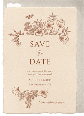 'Moody Garden' Wedding Save the Date