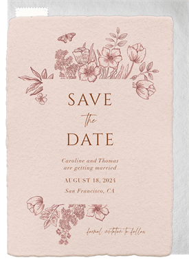 'Moody Garden' Wedding Save the Date