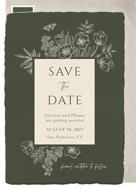 'Moody Garden' Wedding Save the Date