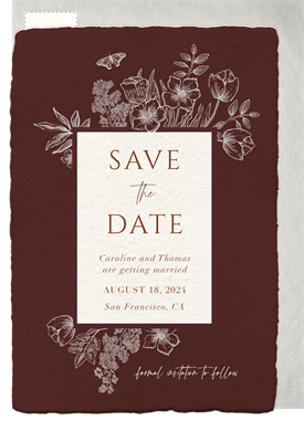 'Moody Garden' Wedding Save the Date