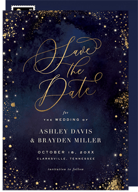 'Moody Celestial' Wedding Save the Date