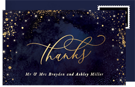 'Moody Celestial' Wedding Thank You Note