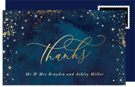 'Moody Celestial' Wedding Thank You Note