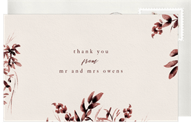 'Wedding Bouquet' Wedding Thank You Note