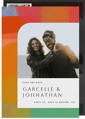 'Bold Brights' Wedding Save the Date