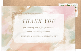 'Ethereal Dream' Wedding Thank You Note