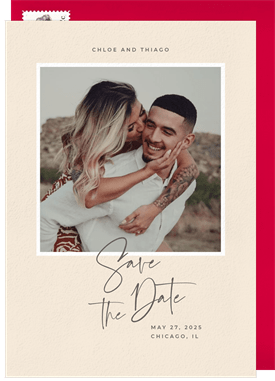 'Party of the Year' Wedding Save the Date