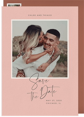 'Party of the Year' Wedding Save the Date