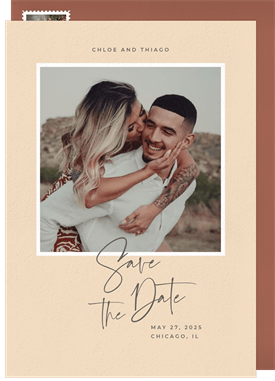 'Party of the Year' Wedding Save the Date