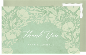 'Bountiful Arch' Wedding Thank You Note