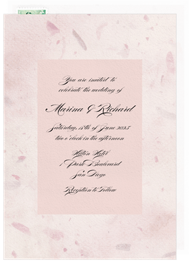 'Petal Paper' Wedding Invitation