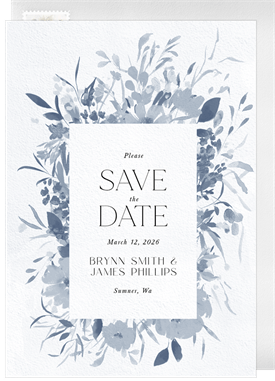 'Wistful Wildflowers' Wedding Save the Date