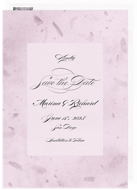 'Petal Paper' Wedding Save the Date