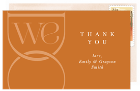 'Stated We Do' Wedding Thank You Note