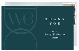 'Stated We Do' Wedding Thank You Note