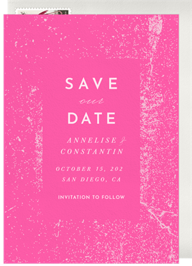 'Splash Details' Wedding Save the Date