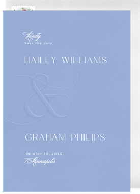 'Ampersand Script' Wedding Save the Date