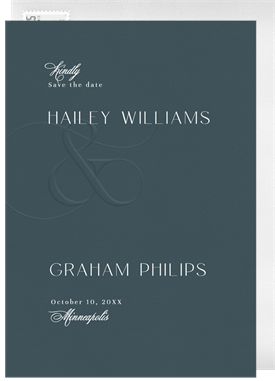 'Ampersand Script' Wedding Save the Date