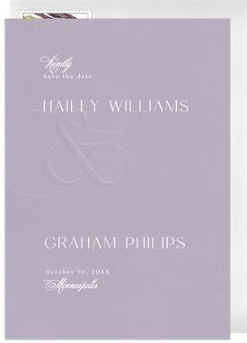 'Ampersand Script' Wedding Save the Date