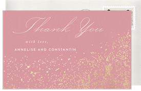 'Splash Details' Wedding Thank You Note
