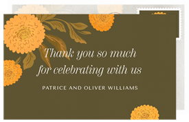 'Golden Hour' Wedding Thank You Note