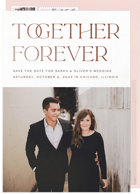 'Together Forever' Wedding Save the Date