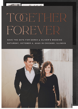 'Together Forever' Wedding Save the Date