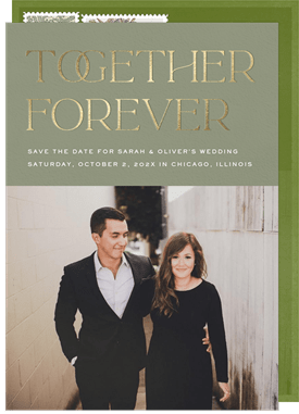 'Together Forever' Wedding Save the Date