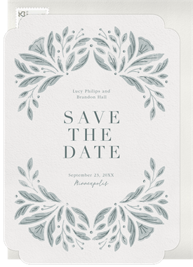 'Whimsical Florals' Wedding Save the Date