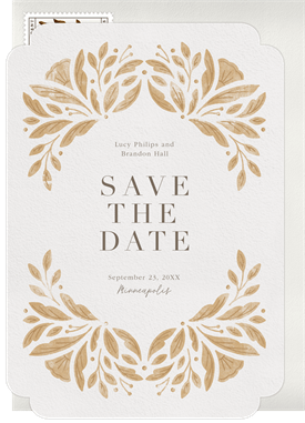 'Whimsical Florals' Wedding Save the Date