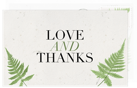 'Forever Forest' Wedding Thank You Note